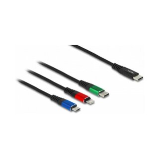 USB Ladekabel 3 in 1 USB Type-C™ zu Lightning™ / Micro USB / USB Type-C™ 1 m
