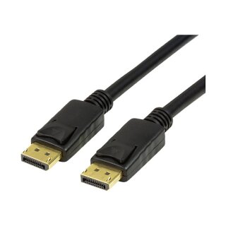 LogiLink DisplayPort 1.4 (ST-ST) 2m Anschlusskabel 8K 60Hz Schwarz