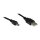 Connections Anschlusskabel USB 2.0 Stecker A an Stecker Mini B 5-pin, schwarz, 1,8m