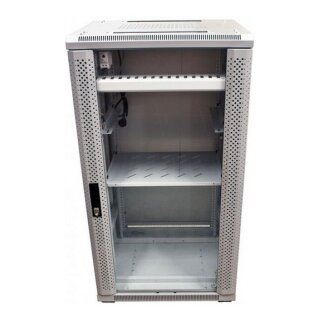 ALLNET Netzwerkschrank 19" 42HE B600/T 800mm Glastür Lichtgrau SNB-Serie