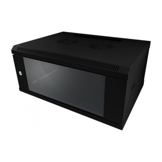 ALLNET Netzwerkschrank 19" 9HE 1-teilig T600mm Schwarz SMC-Serie