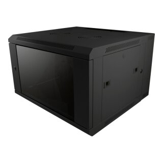 ALLNET Netzwerkschrank 19" 6HE 2-teilig T600mm Schwarz SMB-Serie