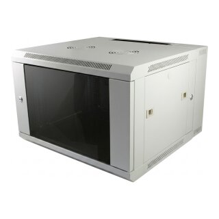 ALLNET Netzwerkschrank 19" 6HE 1-teilig T450mm Lichtgrau zerlegt(Flat Pack) SMA-Serie