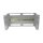 ALLNET Gerätehalter für Hutschiene/DIN-Rail Geräte T150mm/5HE Lichtgrau Frontmontage