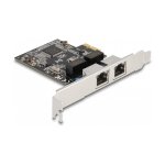 DeLock 2-Port RJ45 Gigabit LAN RTL8111 PCI Express-Karte