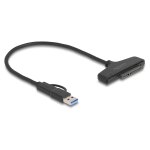 DeLock USB zu SATA 6 Gb/s Konverter mit USB Type-C™...