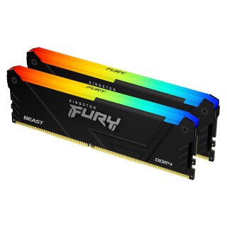 KINGSTON 16GB 3600MT/s DDR4 CL17 DIMM Kit of 2 FURY Beast RGB
