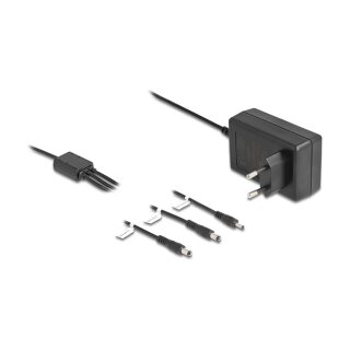 DeLock Externes Netzteil 12,0 V / 3,0 A / 36,0 W DC 3,5 x 1,35 mm, DC 5,5 x 2,1 mm, DC 5,5 x 2,5 mm