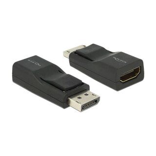 DELOCK Adapter Displayport 1.2 Stecker > HDMI Buchse 4K Passiv schwarz