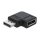DELOCK DisplayPort 1.4 Adapter Stecker zu Buchse 90 links gewinkelt 8K 60 Hz