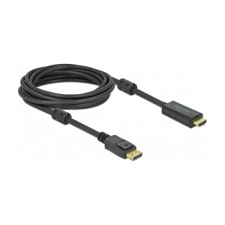 DELOCK Aktives DisplayPort 1.2 zu HDMI Kabel 4K 60Hz 5m