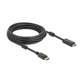 DELOCK Aktives DisplayPort 1.2 zu HDMI Kabel 4K 60Hz 7m