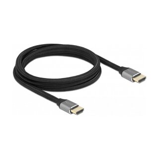 DELOCK Ultra High Speed HDMI Kabel 48 Gbps 8K 60Hz grau 2m zertifiziert