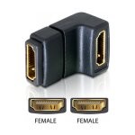 DELOCK Adapter HDMI Buchse > HDMI Buchse 90 Grad unten