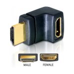 DELOCK Adapter HDMI Stecker > HDMI Buchse 90 Grad oben