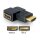 DELOCK Adapter HDMI Stecker > HDMI Buchse 90 Grad rechts