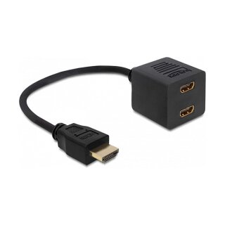 High Speed HDMI mit Ethernet Splitter 1 x Stecker zu 2 x Buchse