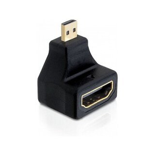 DELOCK Adapter HDMI-A Buchse > -D Stecker 90 Grad gewinkelt