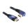 DELOCK Kabel HDMI A-A St/St gewinkelt links blau 5m
