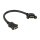 DELOCK Kabel HDMI A Buchse > HDMI A Buchse zum Einbau 110 Grad 0.25 m