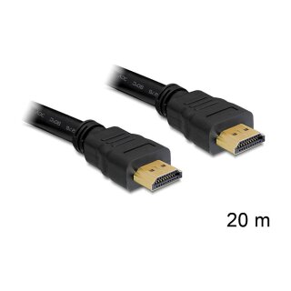 Kabel High Speed HDMI mit Ethernet – HDMI A Stecker > HDMI A Stecker 20 m