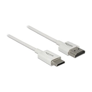 Kabel High Speed HDMI mit Ethernet - HDMI-A Stecker > HDMI Mini-C Stecker 3D 4K 1 m Slim High Quality