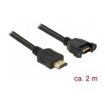 DELOCK Kabel HDMI-A Stecker > HDMI-A Buchse zum Einbau...