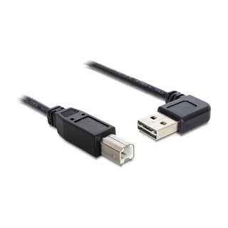 DELOCK Kabel EASY USB 2.0-A 90G gewinkelt > B Stecker/Stecker 3 m