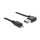 Kabel EASY-USB 2.0 Typ-A Stecker gewinkelt links / rechts > USB 2.0 Typ Micro-B Stecker 1 m