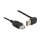 Verlängerungskabel EASY-USB 2.0 Typ-A Stecker gewinkelt oben / unten > USB 2.0 Typ-A Buchse schwarz 2 m