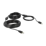 DELOCK Kabel USB 2.0-A > B Stecker/Stecker aktiv 20 m