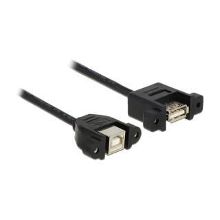 Kabel USB 2.0 Typ-B Buchse zum Einbau > USB 2.0 Typ-A Buchse zum Einbau 25 cm