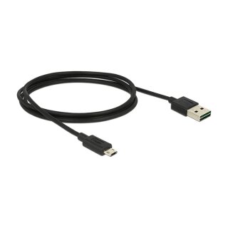 Kabel EASY-USB 2.0 Typ-A Stecker > EASY-USB 2.0 Typ Micro-B Stecker 1 m schwarz