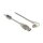 Kabel USB 2.0 Typ-A Stecker > USB 2.0 Typ-B Stecker gewinkelt 0,5 m transparent