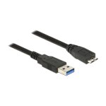 DELOCK USB Kabel USB3.0 A -> Micro-B St/St 2.00m schw