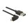 DELOCK Kabel EASY USB 2.0-A > EASY Micro-B oben/unten gewinkelt Stecker/Stecker 1 m