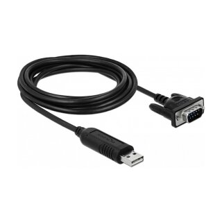 USB 2.0 zu Seriell RS-232 Adapter mit kompaktem seriellen Steckergehäuse
