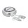 USB 2 in 1 Aufrollkabel Typ-A zu Micro-B und USB-C™ weiß / silber