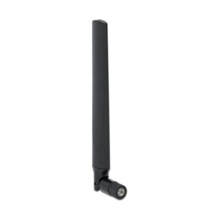 DELOCK 5G LTE Antenne SMA Stecker -3.3-1.3dBi omnidirektional mit Kippgelenk schwarz