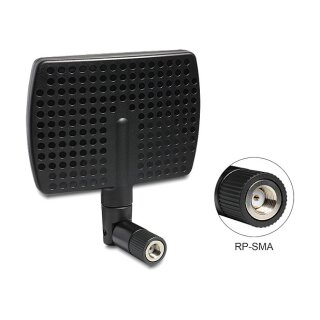 WLAN 802.11 ac/a/b/g/n Antenne RP-SMA Stecker 5 - 7 dBi direktional mit Kippgelenk schwarz