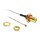 DELOCK Antennenanschluss I-PEX Stecker > RP-SMA Buchse zum Einbau 100mm spritzwassergeschtzt