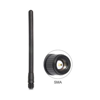 DELOCK Antenne ZigBee 868mHz SMA 2 dBi starr schwarz