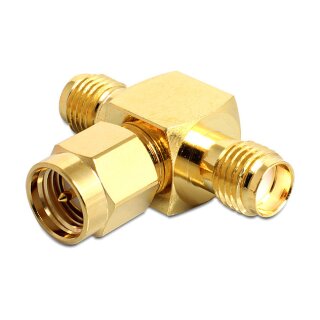 DELOCK HF SMA Buchse > SMA Stecker > SMA Buchse T-Stck