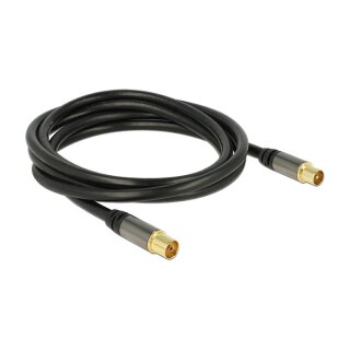 DELOCK Kabel IEC Stecker > IEC Buchse RG-6/U 2m