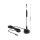 DAB+ Antenne F Stecker 0 dBi omnidirektional mit magnetischem Standfuß starr schwarz