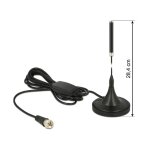 DELOCK DAB+ Antenne F Stecker 0 dB omnidirektional mit...