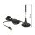 DAB+ Antenne F Stecker 21 dBi aktiv starr omnidirektional mit magnetischem Standfuß RG-174 2 m schwarz