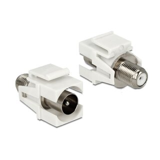 DELOCK Keystone IEC Stecker > F Buchse FM