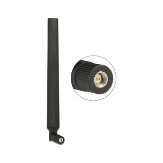 LTE Antenne SMA Stecker 0 - 4 dBi omnidirektional drehbar mit Kippgelenk schwarz