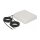 LTE MIMO Antenne 2 x SMA Stecker 8 dBi direktional mit Anschlusskabel RG-58 10 m weiß outdoor